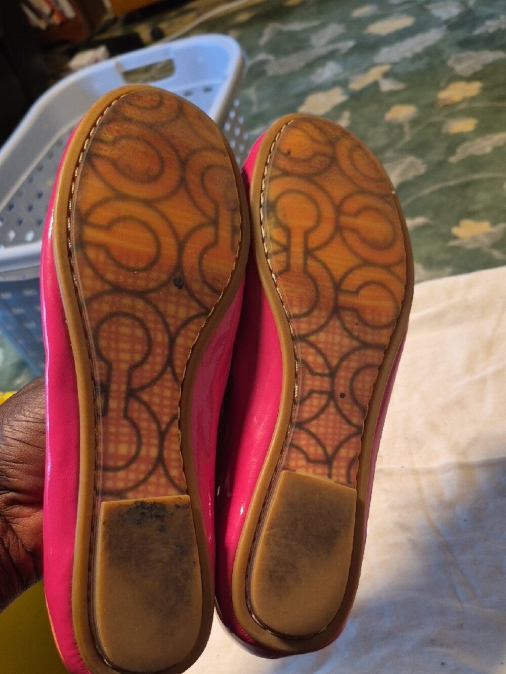 COACH Pink Patent Leather Penny Loafers - Picture 6 of 11